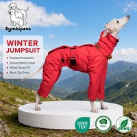 Combinaison légère et chaude pour chien avec boucle réglable, combinaison d'hiver coupe-vent avec doublure chaude pour chien de race Greyhound italien