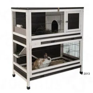 Large Cage For Small Pets Wooden Luxury Rabbit Hutch Folding House