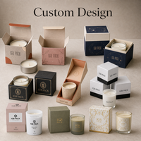 Boîte en papier personnalisée pour bougies parfumées écologiques de qualité supérieure, coffret cadeau de bougies, cosmétiques