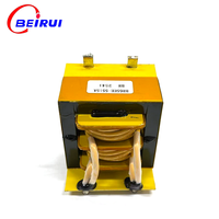 Transformateur monophasé à courant élevé et haute fréquence BR6533-5515A BEIRUI BR2541 EE65 avec noyau en ferrite et fil de cuivre, conforme RoHS CE ISO9001