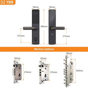 Serrure de porte extérieure intelligente électronique YGS pour la maison, avec empreinte digitale, code et carte RFID - Product Image 4