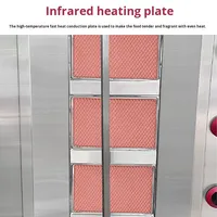 Machine à shawarma électrique, rôtissoire verticale pour kebab, gyros, grill commercial pour snacks, 9000W pour restaurant et cuisine