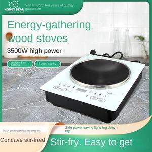 In-<b>Smart</b> Best Selling Concave Induction <b>Cooker</b> Touch Screen Control Slim Electric Ceramic Table Top Energy Kitchen Battery - Product Image 3