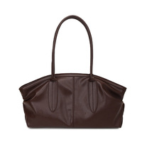 Sac fourre-tout décontracté grande capacité pour femme, nouvelle collection 2026, élégant et minimaliste, avec fermeture éclair, en polyester, à porter à l'épaule ou sous le bras