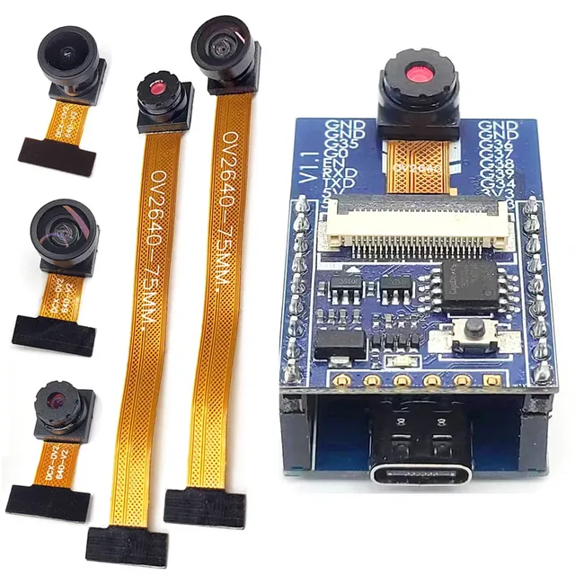 ESP32 CAM Kit with OV2640 Module 66 120 160 Degrees WiFi Camera 4MB Flash 650nm 850nm Night Vision DVP 24Pin 2MP 2.4GHz....