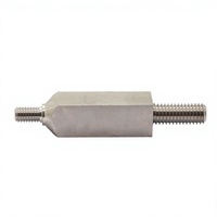 Natural GR5 Titanium Hex Double-End Stud Bolt, Precision Machined Threaded Rod for Motorcycle Frame & Suspension Mod Parts
