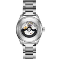 Montre de plongée mécanique professionnelle pour homme 43 mm en titane avec verre saphir, étanche 20 bars, bracelet en cuir avec logo personnalisé