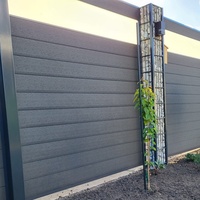 Vente en gros de panneaux de clôture en bois composite WPC imperméables pour jardin extérieur Clôture en bois et plastique pour