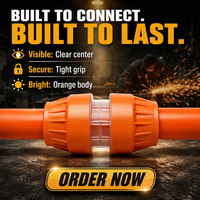 Coupleur de conduit à emboîtement rapide FCST-2ERS |   Connecteur hermétique 250 PSI pour conduites en HDPE |   1" à 2" SDR 11 / SCH 40 / SCH 80