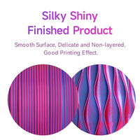 Filament PLA Soie Bicolore Sting3D 1,75 mm 1 kg pour Imprimantes 3D, Emballage Soigné, Brillant, 195-220°C, 60-70 mm/s