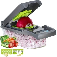 Nouvel Éplucheur et Coupe-Légumes Manuel Multifonctionnel 14-en-1 pour Usage Domestique, Hachoir, Râpe, Trancheuse et Découpeuse de Pommes de Terre – Ustensile de Cuisine Transfrontalier