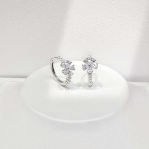 custom plata 925 sterling silver <b>Bow</b> knot Hoop earring Everyday Wear cute classic cheap 14k gold plated western fashion earrings - Product Image 5