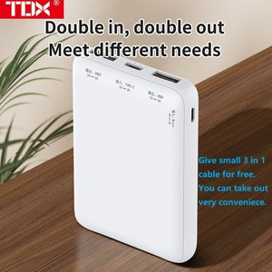TDX M17 5000mAh Banco de energía portátil ultradelgado Salida USB dual Mini banco de energía para carga de teléfono móvil PVC LI-Polymer 10W - Product Image 5