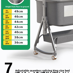 Cuna Portátil Multifuncional para Bebé - 2 en 1, Cambiador, se Convierte en Cama Grande, Plegable para Recién Nacidos de 0 a 36 Meses - Product Image 3