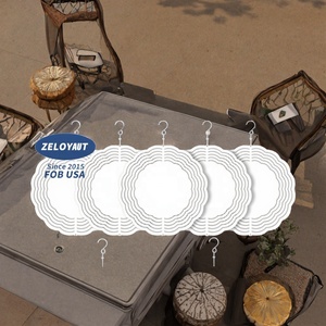 USA Warehouse FREE Shipping Modern Glossy Finish Waterproof Sublimation Wind Spinner 8/10inch Metal Craft Garden Ornament - Product Image 3