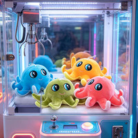 Jouets en peluche doux pour machines à griffes d'arcade, modèles variés, animaux mignons en peluche pour enfants
