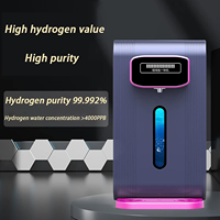Distributeur d'eau hydrogénée 2200W haute puissance à 3 vitesses de débit, machine à eau potable purifiée et saine sur mesure pour le soin du corps