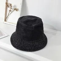 Chapeau de pêcheur en jean rayé à large bord pour hommes et femmes, protection solaire printemps/été et ombre légère