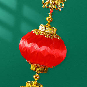งานฉลองแต่งงาน ต้อนรับปีใหม่ โคมไฟจีนสีแดงแบบเป็นมิตรกับสิ่งแวดล้อม กันน้ำ ตกแต่งเองได้ โคมไฟแขวนขนาดเล็ก - Product Image 4