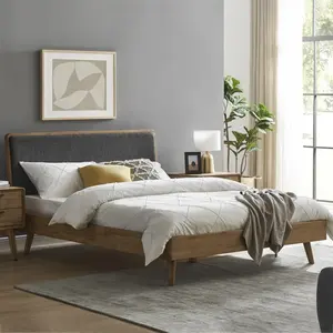 Oem豪华设计床卧室家具木质金属平台宿舍床头板