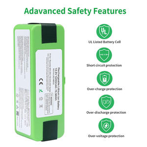 Batteries rechargeables Li-ion 14,4 V 4400 mAh de remplacement pour aspirateur robot <span class=keywords><strong>iRobot</strong></span> Roomba 500 600 700 800 560 600 650 670 770 780 860 880 - Product Image 3