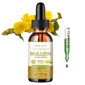 OEM Private Label Mullein Leaf Extract Drops para Pulmão Absorção Rápida Pulmões Naturais Suporte Imunológico Mullein Drops - Product Image 2