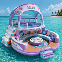 Plateforme flottante gonflable personnalisée OEM pour parcs aquatiques, bars insulaires, hôtels, clubs de plage et locations – Utilisation extérieure sur mesure