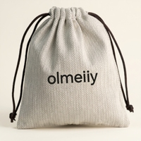 Bolsa de Algodón con Cordón para Joyería, Diseño Espigado, Premium, Pequeña, Reutilizable, Ecológica, Minimalista, de Lujo, Suave