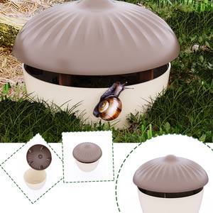 Snail Trap Pine Cone Shaped Brown Lid White Base For Kitchen Garden Pest Control - Product Image 3