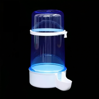 Fontaine à eau automatique pour perruches, pivoines et calopsites, mangeoire ronde en plastique pour oiseaux, fournitures et ustensiles pour oiseaux