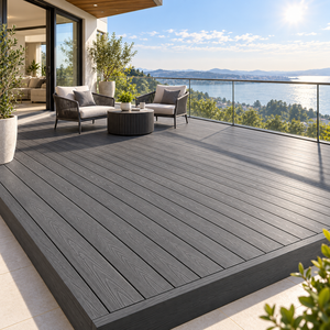 Plateforme de terrasse surélevée en WPC pour camping et glamping avec pieds réglables en acier galvanisé - Product Image 4