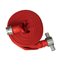 OEM 1.5 pouces 2 pouces 2.5 pouces rouge tuyau d'incendie toile tuyau de lutte contre l'incendie avec raccords personnalisés