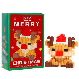 Santa Claus Micro Particle <b>Building</b> <b>Blocks</b> Set 2.9in Educational Toy For Children Christmas Decor Indoor Play - Product Image 4