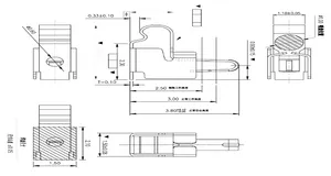 공장 맞춤형 구리 소켓 파편 AC 클립 마사지 기기 전극 클립