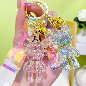 Wholesale Fashion Bag Car Pendant Charm <b>Key</b> <b>Chain</b> Keyring Acrylic Cute Music Headset Bear Keychain - Product Image 2