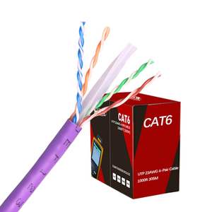 23awg SFTP UTP 100 metros probador de velocidad LAN 4 pares BC CCA <span class=keywords><strong>Cable</strong></span> de red <span class=keywords><strong>CAT</strong></span> 6/CAT8 para comunicación por Internet - Product Image 1