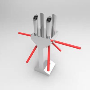 Cổng Cửa Quay Ba Chân Bán Tự Động Hai Làn Tự Động Nhận Diện Khuôn Mặt - Product Image 3