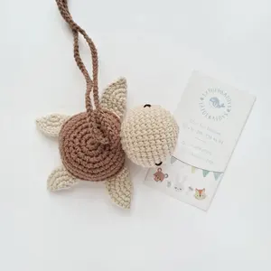 2024 New 100% Handmade Crochet Cotton Turtle Sea Animal Toys Tortoise Amigurumis