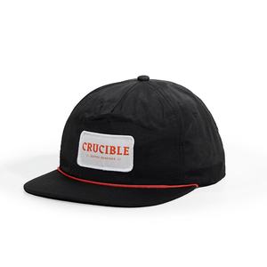 Casquettes Snapback à 5 panneaux à visière plate avec logo personnalisé OEM, sport, golf, avec broderie en nylon, cordons, gorras, chapeaux - Product Image 1