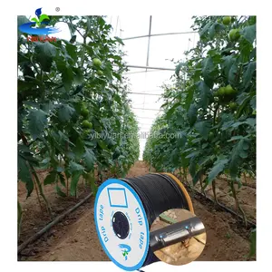 Nastro a goccia agricolo a doppia linea blu da 16mm 2024 nuova macchina per l'irrigazione a goccia con sistema di irrigazione a goccia con emettitore piatto