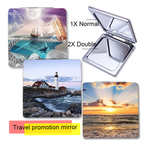 Custom Tour Souvenir Hollywood Movie Scenery <span class=keywords><strong>specchio</strong></span> per il trucco portatile professionale - Product Image 1