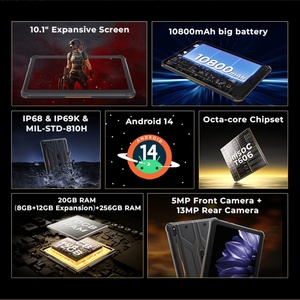 Hotwav R10 Pro Rugged <b>Tablet</b> PC 10.1 Inch 8+256GB Android 14 Global 4G 10800mAh Rear 13MP Front 5MP Camera OTG Hotwav Pad - Product Image 5