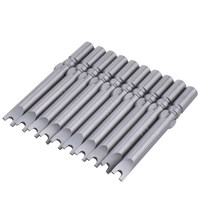 Punta de Destornillador Tipo U de Acero S2 de 60 mm y 100 mm, Llave de Seguridad para Destornillador Eléctrico, Directo de Fábrica