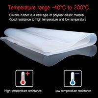 Rouleau de feuille de caoutchouc silicone translucide Kuliwei, tapis en silicone souple résistant aux hautes températures pour joint d'étanchéité, coussinet en silicone