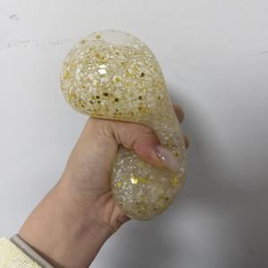Jouet en forme de pain de dessin animé souple, pain vapeur scintillant en cristal, anti-stress, en matériau TPR extensible pour enfants de 5 à 7 ans - Product Image 4