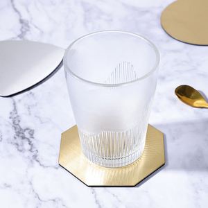 High-end Design Heat Insulation Table <b>Mat</b> Plating Gold Metal Stainless Steel coaster for Hotel <b>bar</b> Custom Supplies - Product Image 3