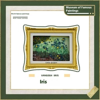 Van Gogh World Famous Peintures Autocollants Fine Résine Bois Ornements De Bureau-Starry Sky Tournesol Monde Touristique Souvenirs pour