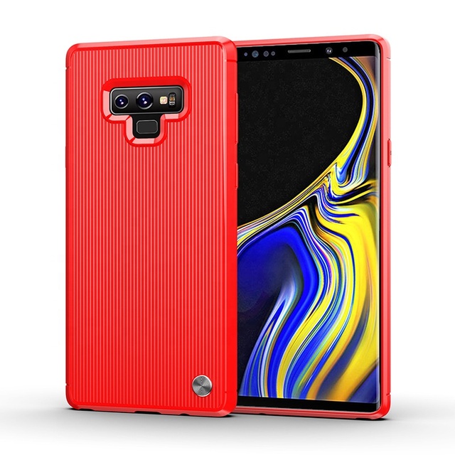 Luxury Brushed Soft TPU Cell Phone Case for Samsung Galaxy Note 9