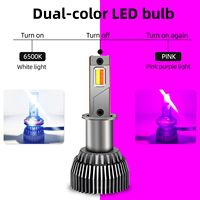 Phare LED bicolore 12V 24V 120W haute puissance H1 H3 H7 H8 H9 H11 H16 HB3 9005 HB4 9006 avec double tube en cuivre, compatible Canbus