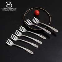 Vente en gros de cuillère à café à dîner en acier inoxydable poli à la main, argenterie en or et cuillère à café de mariage, ensemble de couverts pour hôtel